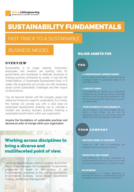 Sustainability brochure FRONT